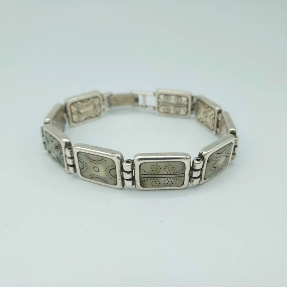 Brighton Panel Silver  Tone Bracelet for Women